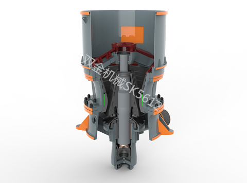 單缸液壓圓錐破工作原理圖