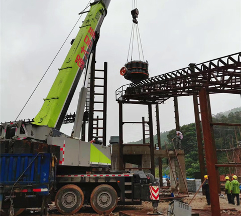 雙金機(jī)械客戶石料生產(chǎn)線安裝現(xiàn)場