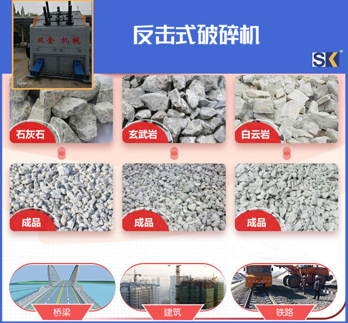 雙金機(jī)械反擊式破碎機(jī)