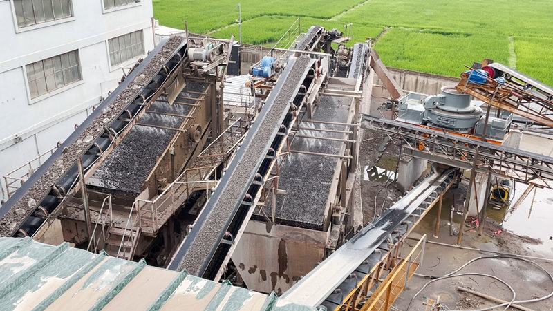 建筑垃圾生產(chǎn)線現(xiàn)場