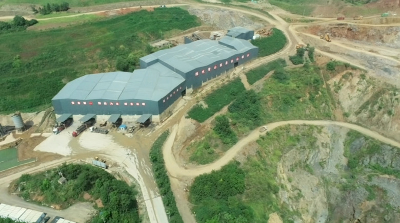 圖為鐵礦石生產(chǎn)線全貌