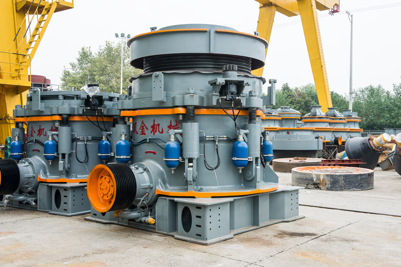圖為雙金機(jī)械多缸液壓圓錐破碎機(jī)