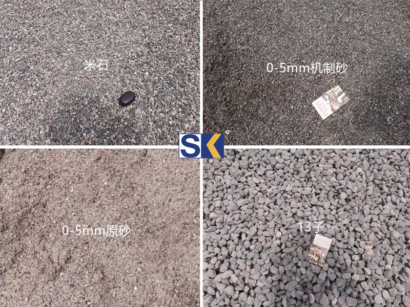 圖為四種出料規(guī)格石子