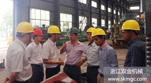 浙江中建建材總經(jīng)理等一行來我公司參觀交流