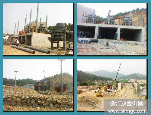 溫州平陽時產(chǎn)500噸破碎生產(chǎn)線