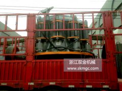一臺SJ1400圓錐破碎機發(fā)往福建省