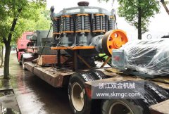 一臺SJ1400圓錐式破碎機(jī)發(fā)往浙江省