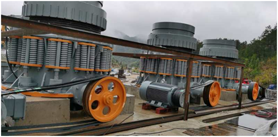 600噸花崗巖石料生產(chǎn)線