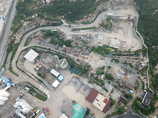 核電砂石廠生產(chǎn)線全景圖