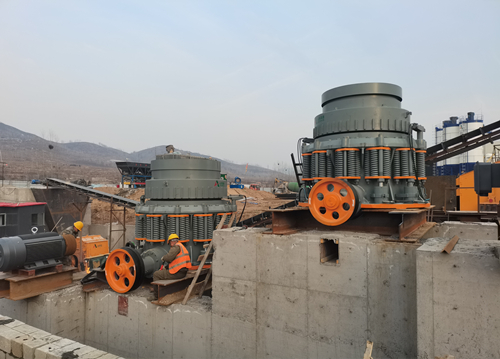 兩臺彈簧圓錐機已就位